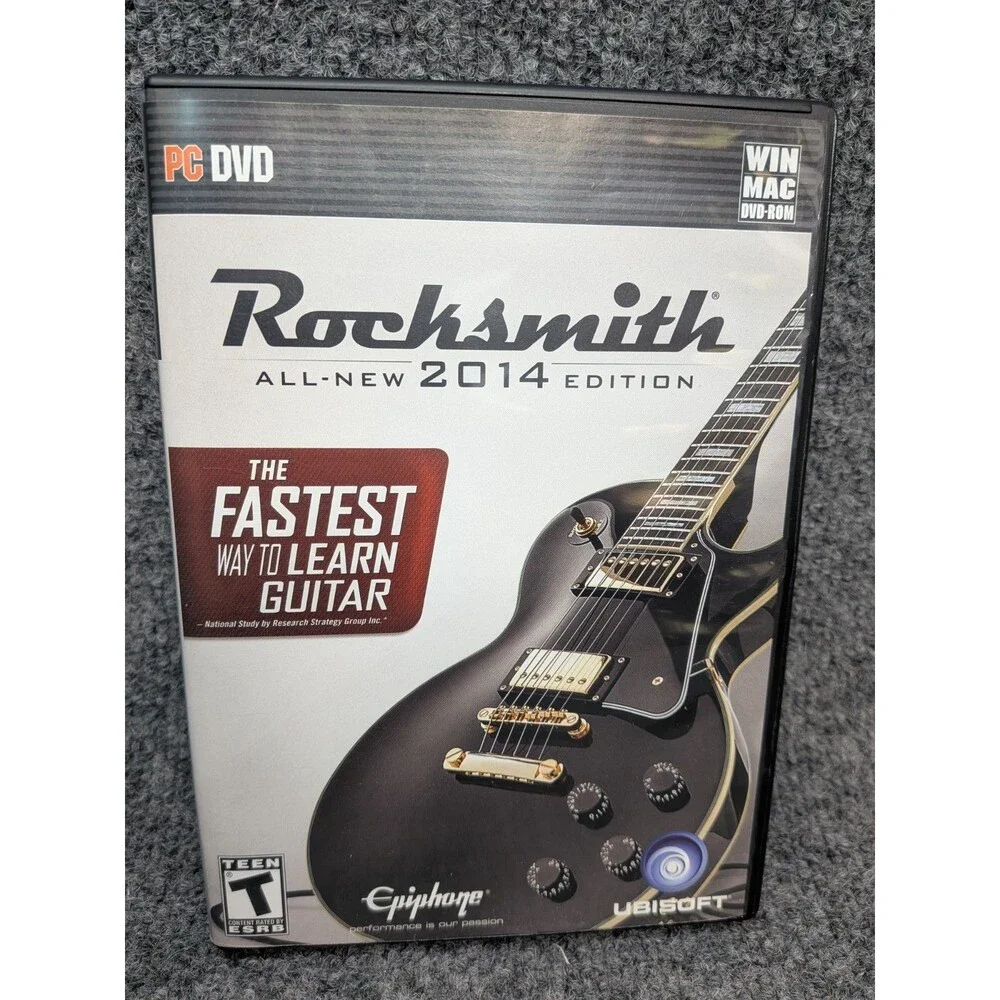 Rocksmith 2014 Edition PC & Mac DVD-ROM Complete 2 Disc Set Untested Manuals...